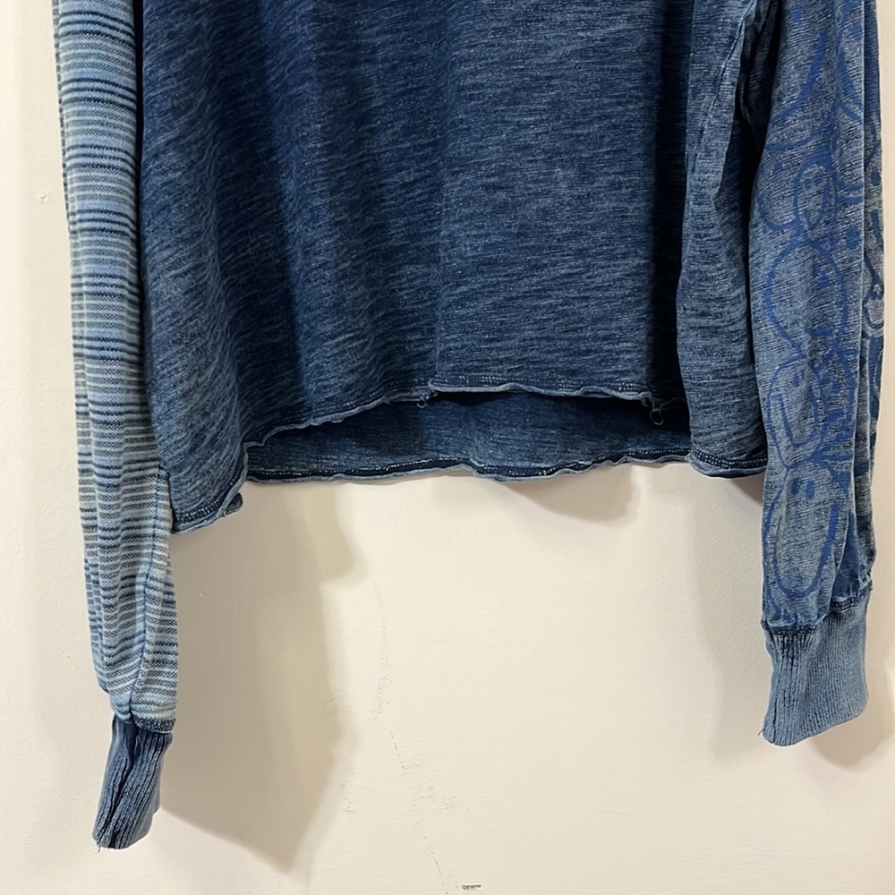 Free People We The Free Trippy Smiley Pullover Size M - Picture 6 of 12